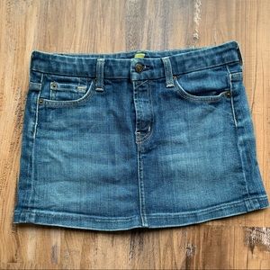 7 For all Mankind Micro Mini Denim Skirt size 27